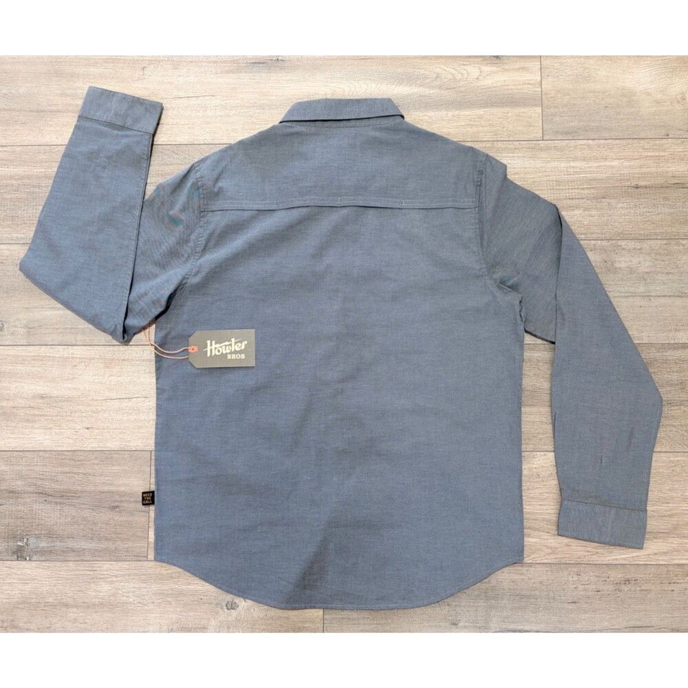 Howler Brothers Gaucho Snapshirt Osprey Prey Charcoal Gray Mens XL NWT Collector - Picture 5 of 9